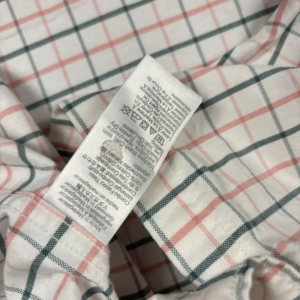 J.CREW Oxford Flex Slim Long Sleeve Button Down Striped Shirt Mens Large NWOT